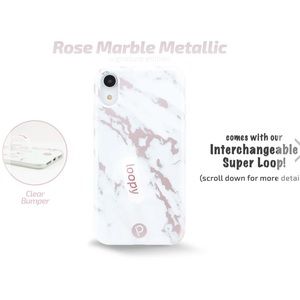 Loopy Rose Marble Metallic Phone Case - Brand New